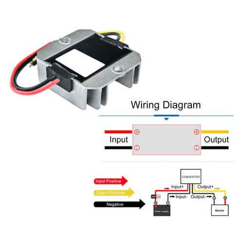DC/DC Spannungswandler Spannungsregler Modul Step Down Buck 12/24V auf 5V 3-40A - Picture 21 of 39