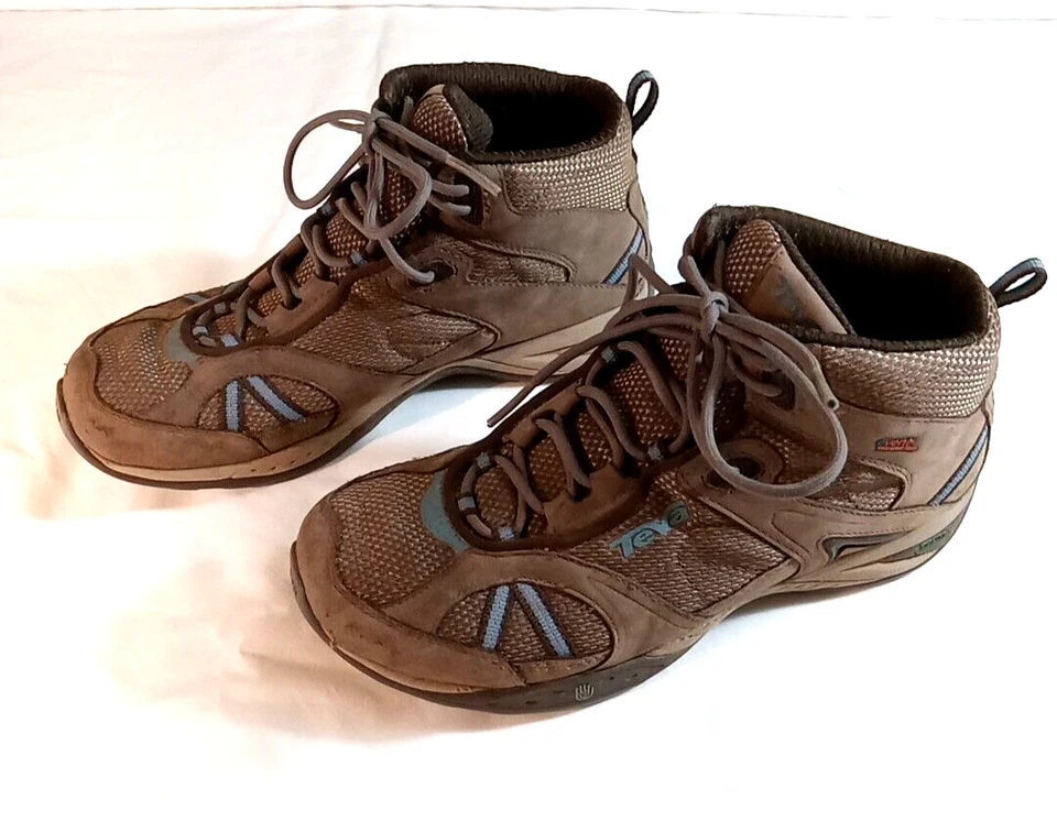 Botas de Senderismo Teva eVent Para Mujer 6.5 Impermeables Cuero Chocolate Chip Atléticas Foto 3 de 4