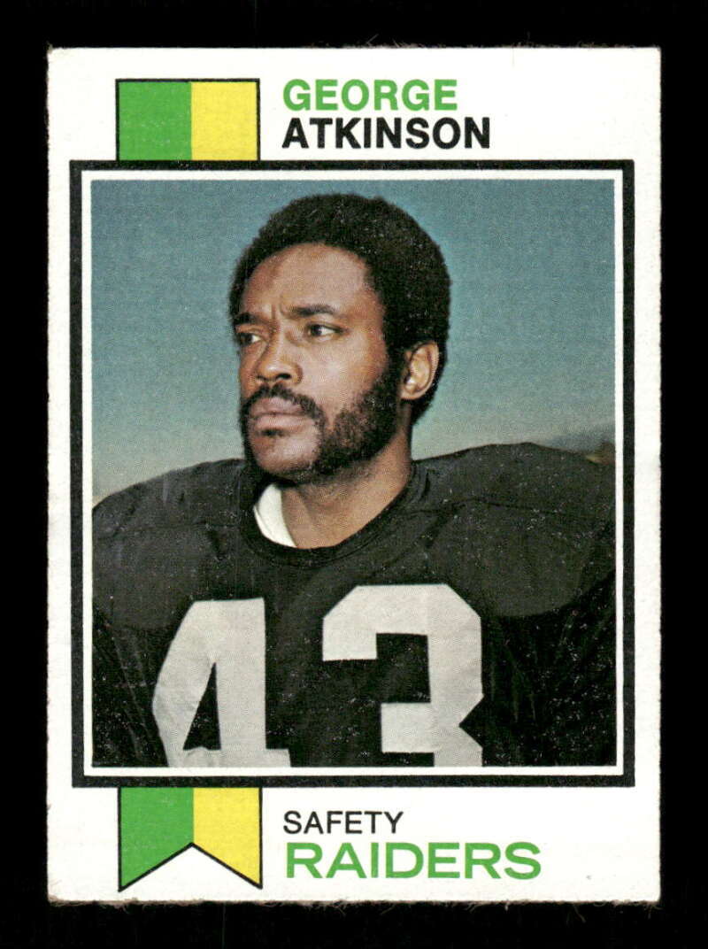 1973 Topps #187 George Atkinson EX Excellent Raiders BXCP25