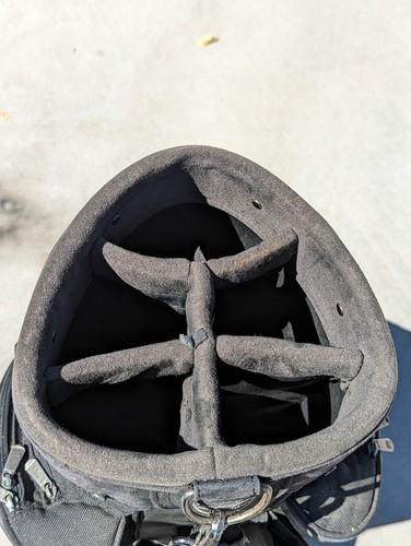 Nike Black Cart Golf Bag 6 Way【READ-FADE/PEEL】 - Picture 6 of 11