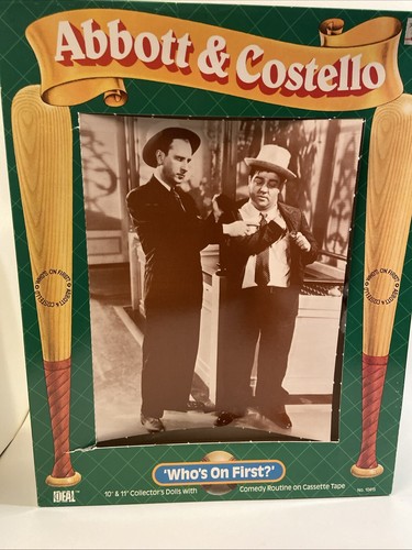 Muñecas Abbott & Costello Who's On First 1984 ideal de colección con casete #10415 - Imagen 3 de 12
