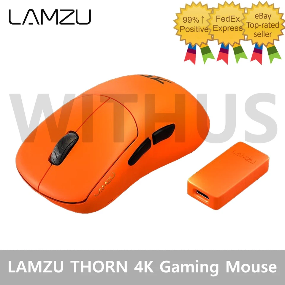 マウス・トラックボール LAMZU THORN Fnatic edition Fnatic Gear、ゲーミングマウス「Fnatic x Lamzu Thorn 4K