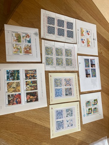 Portugal 9 Kleinbögen / Blöcke zwischen 1979-1993 Kat 70£ alle mnh