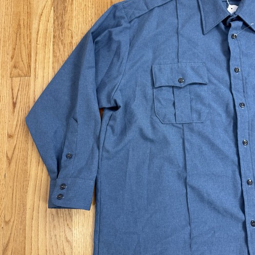 Horace Small Sentry zip davanti manica lunga 19 x 34 azzurro nuovo senza etichette - Foto 2 di 8