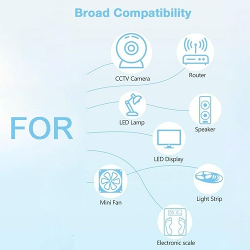 DC Power Supply Adapter 6V 1A 2A 3A Charger 100-240V AC 5.5mmx2.5mm EU US Plug - Bild 6 von 12