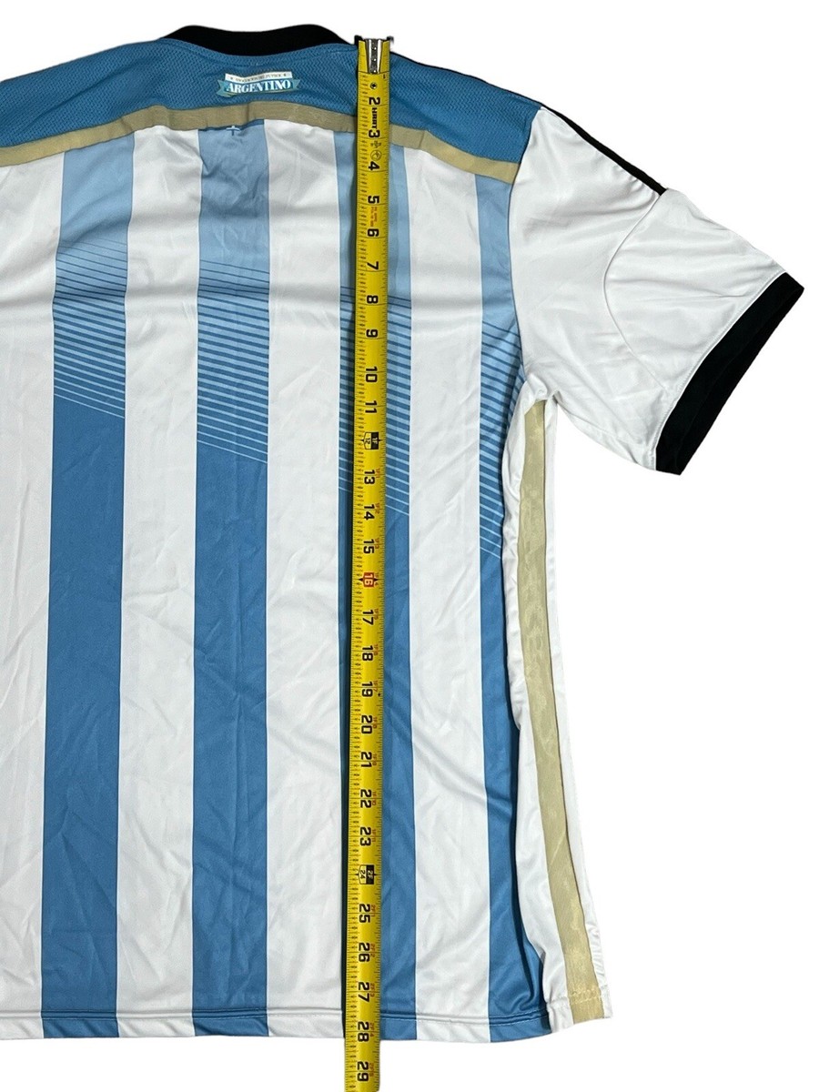 adidas Argentina Soccer Jersey 2013-14 World Cup Home Kit M