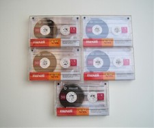 MAXELL CASSETTE TAPE -  LOTE DE 5 UNIDADES - UR C90 IECI/TYPEI - 90 MINUTOS