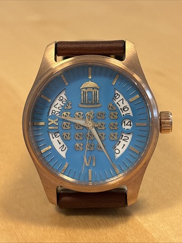 Custom Bronze Watch | University of North Carolina | NH35 | Leather Strap