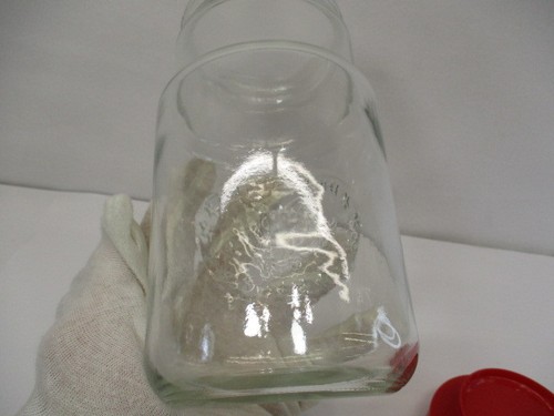 Anchor Hocking Coffee Jar 1776 - 1976 Election Bicentennial Eagle Red Lid EC - Picture 11 of 16