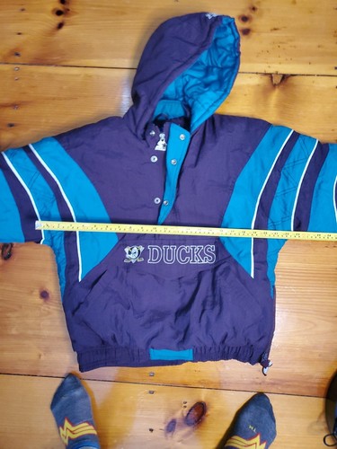 Mighty Ducks Vintage Jacket Youth Size Large Pullover - Picture 11 of 17
