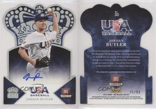 2015 Panini USA Baseball Crown Royale Silver Signatures /99 Jordan Butler Auto