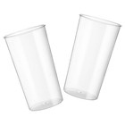  2 Stück Blumenstrauß-Blumeneimer, Blumenarrangement-Eimer, transparenter