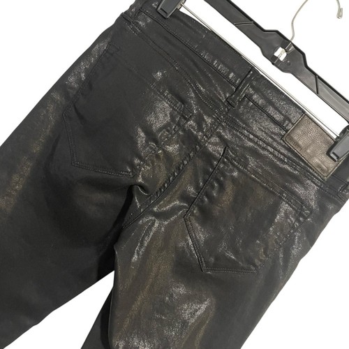All Saints Brodie black coated ankle jean size 27 - Picture 7 of 8