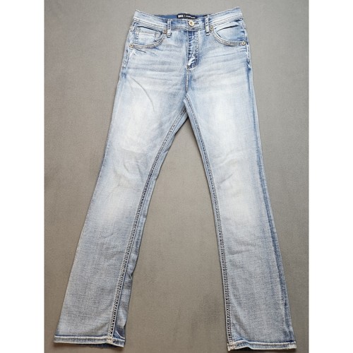 BKE Girls Jeans Tween Youth Size 25x28 Low Rise Straight Leg - Adjustable Waist - Picture 2 of 7