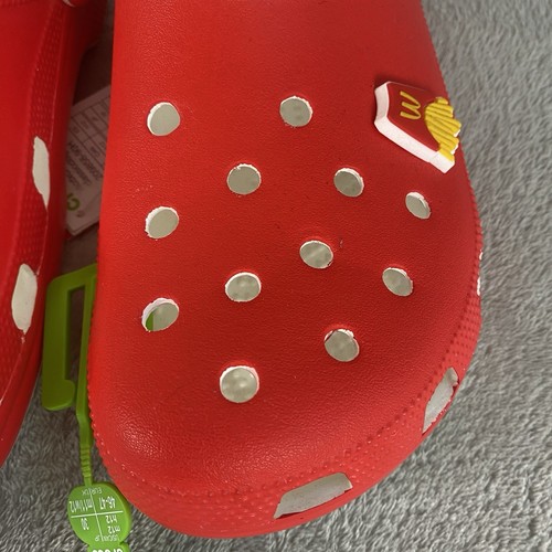 Crocs x McDonalds Herren Classic Clogs Sandalen Gr. 12 Rot Slipper Schuhe NEU - Bild 7 von 14