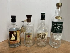 McConnell’s Irish Whiskey Buffalo Trace Four Roses Glenn Creek  Empty Bottles