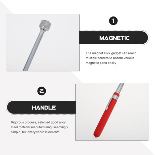 3 Pcs Retractable Pickup Telescoping Magnetic Tool Multi-function Stick - Picture 11 of 12