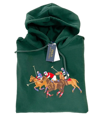 Polo Ralph Lauren Big Pony Hoodie Green 3XLT Men's Pullover Fleece