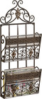 Charleston Metal Wall Organizer Bronze Double 13" Wx5 Dx32 H