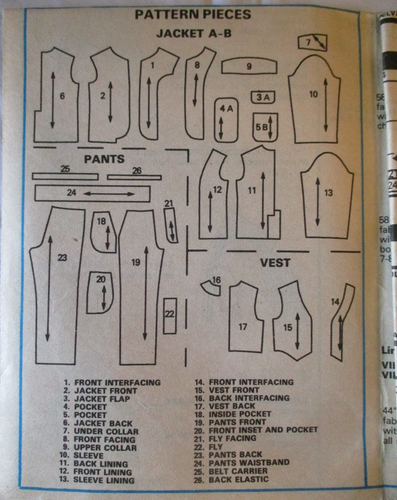 McCall's Pattern 8764 Boys Jacket Vest Pants Size 10 Ch 28 W 25 Cut Complete Vtg - Picture 12 of 13