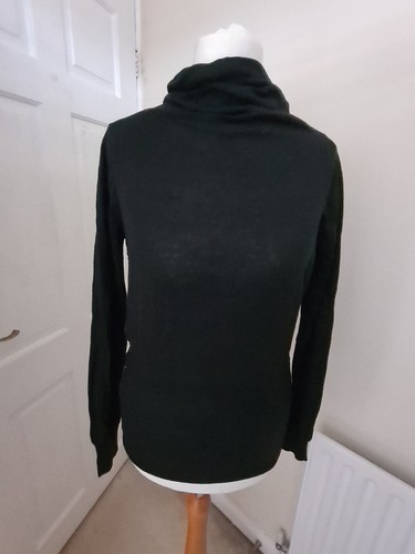 VERSACE Designer Womens Black Silk & Cashmere Backless Jumper Blouse Top Size XS - Picture 4 of 12