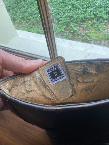 Frye Mid Calf Distressed Black Leather Engineer Buckle Moto Boots Womens 10 - Picture 16 of 21