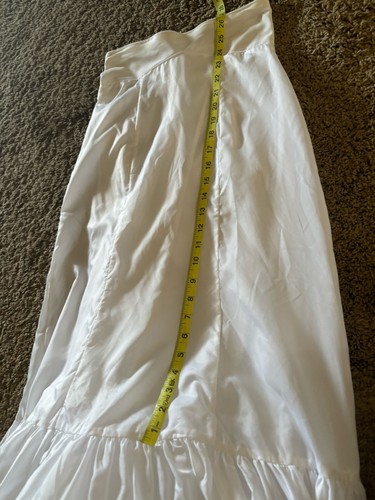 Unbranded White Long Underslip Crinoline Bridal Victoria Petticoat Sz 6 - Picture 10 of 16
