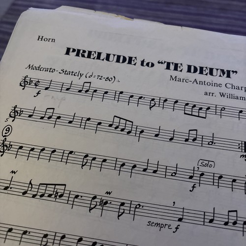 Prelude to Te Deum by Charpentier. Arr. for Brass Quintet by William Picher - Picture 3 of 5