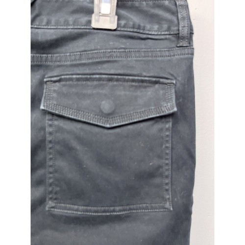 Vineyard Vines Garment Dyed Skinny Utility Pants Womens 8 Black Zip ankle - Picture 6 of 8