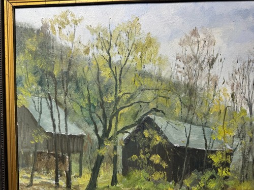 Robert Doney (1923 - 2012) Ölgemälde "Sciota Farm" - signiert und gerahmt - Bild 8 von 17