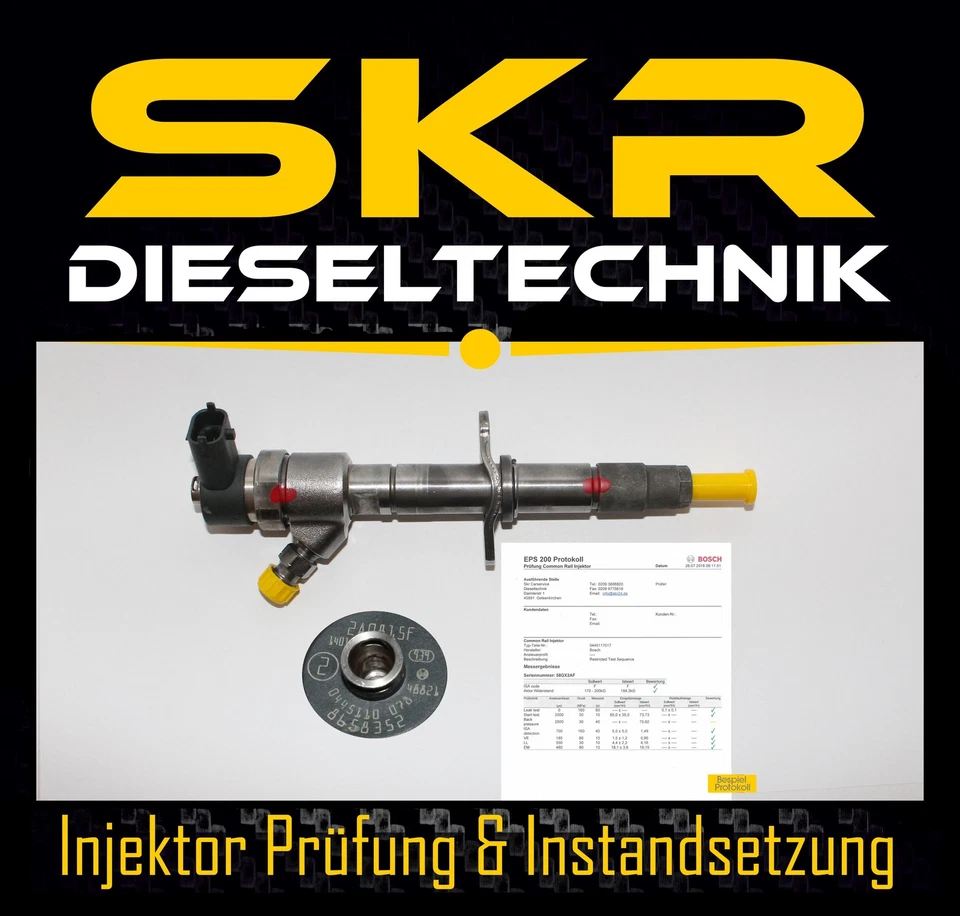 Bosch Injektor Einspritzdüse 0445110078 VOLVO S60 S80 V70 II XC70 XC90 2,4D D5