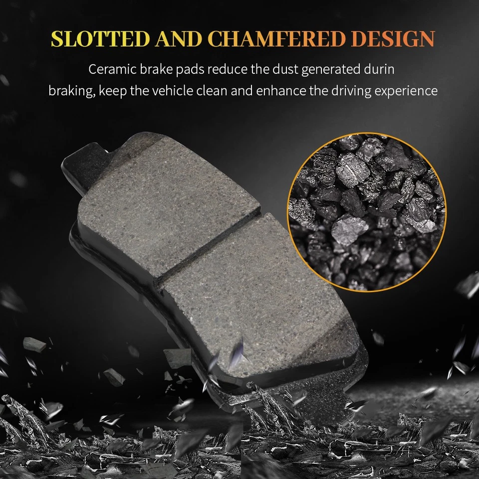 Rotores y pastillas de freno delanteros perforados de 255 mm para Toyota Prius 2016-2019 2020-2022 Foto 3 de 4