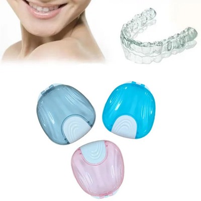 Dental Zahnprothesen Reinigungsbox Aufbewahrung Behälter Retainer Case