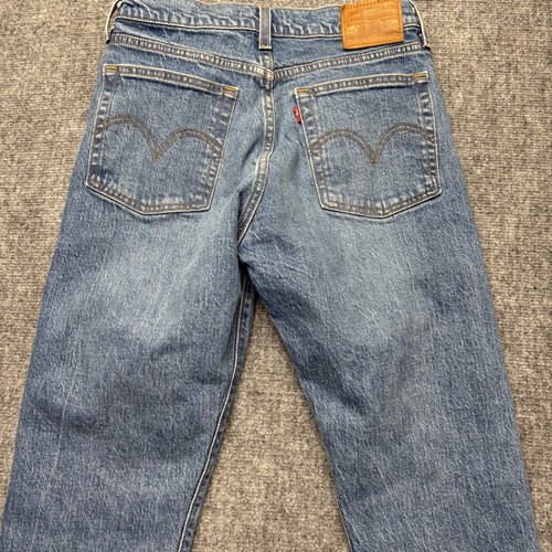 Levis Premium Jeans Womens 26 Blue Wedgie Denim Button Fly Big E 26x27 - Picture 15 of 16