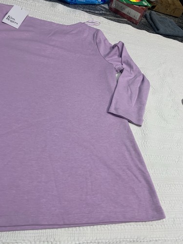 Seaside Cowgirl Kim Rogers Lavender 3/4 Sleeve Shirt Women’s Small New Tags Shar - Picture 17 of 24