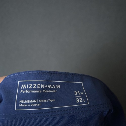 Mizzen + Main Men's Helmsman Slim Fit Performance Chino Pants Size 31x32 (32x31) - Picture 18 of 21