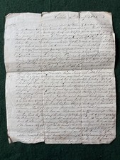 1806 Napoleonic War Letter From Captain Conran To Sergt Major Connor 54th Foot.