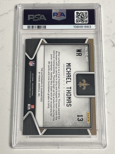 2016 Certified - Rookie Auto #SCMT Michael Thomas RC SP #/25 PSA 9 MINT - Picture 3 of 4