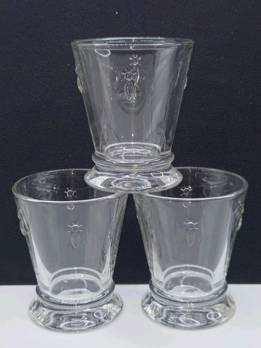 La Rochere Napoleon Set of 3 Bee Small Tumbler Glassware 6oz • France • EUC - Picture 10 of 17