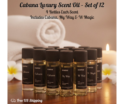 Cabana Luxury Scent Oil 20ml Hotel Inspired Aroma Diffuser DIY Spa Set of 12
