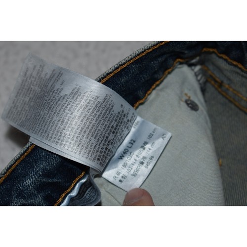 Jeans uomo Levis 541 taglia 40 x 32 taglio dritto blu misto cotone elasticizzato - Foto 4 di 8