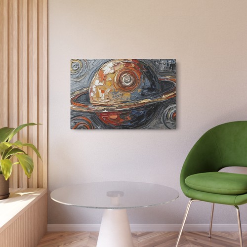 Cosmic Saturn Metal Art Sign, Space Decor, Unique Wall Art, Gift for - Picture 5 of 13