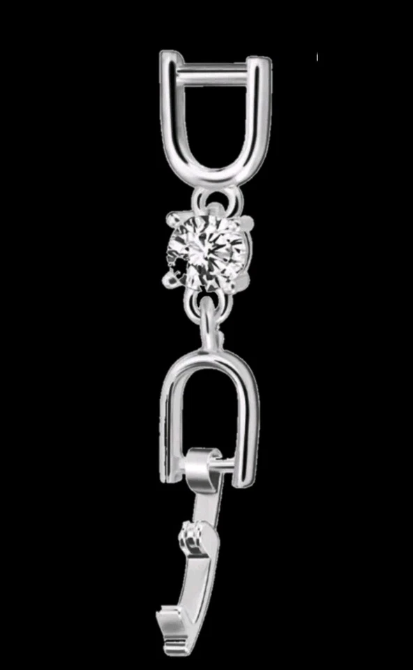 Juego de joyas Pesciosa de topacio azul platino 18k creado en laboratorio corte diamante Swarovski Foto 4 de 4