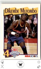 1991-92 Hoops McDonald's #48 Dikembe Mutombo