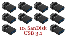 LOT 10x SanDisk ULTRA FIT USB Drive 256 GB USB3.1 SDCZ430-256G
