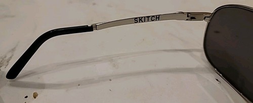 VonZipper Adult Skitch Wireframe Vintage Gray Grey Chrome Sunglasses Case Cloth - Picture 7 of 19