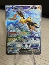 Zapdos EX 202/165 Scarlet & Violet 151 Special Illustration Rare