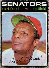 1971 Topps - Curt Flood #535 (Crease)