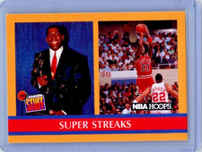 1990-91 NBA Hoops - Inside Stuff Michael Jordan, Magic Johnson #385