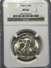 1946-D Walking Liberty Half Dollar - NGC MS-66; Stunning Gem 50C!